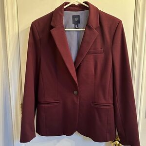 Gap Size 10 Maroon Purple Burgundy Blazer Womens Ladies